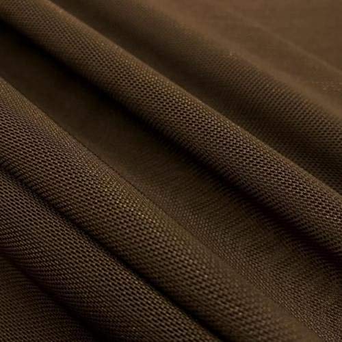 Solid Power Mesh Fabric Nylon Spandex 60" Wide Stretch FWD (Brown)