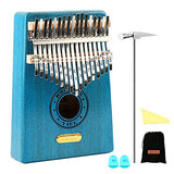 QStyle Kalimba 17 Key Thumb Piano Include Tuning kit Hammer and Study Instruction & Simple Sheet Music Suitable for kids Adult Beginners, Professionals - Perfect Christmas Gift (unicorn)