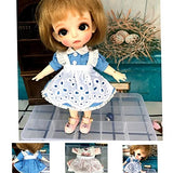 XiDonDon Doll Clothing Cute Maid Suit for Ob11,GSC, Molly, 1/12 Bjd Doll Clothes Accessories (Blue)