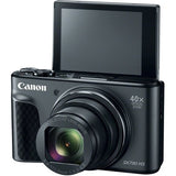 Canon PowerShot SX730 HS Digital Camera (Black) with 64 GB Card + Premium Camera Case + 2 Batteries + Tripod