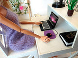 Miniature Mouse for PC with Mat. Dollhouse 1:6 scale Computer Laptop Diorama