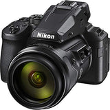 Nikon COOLPIX P950 Digital Camera (26532) + 4K Monitor + Pro Headphones + Pro Mic + 2 x 64GB Memory Card + Case + Corel Photo Software + Pro Tripod + 3 x EN-EL 20 Battery + CardReader + More (Renewed)