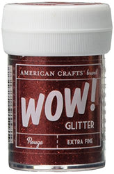 American Crafts 27313 Glitter, Extra Fine Rouge