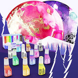 Bearly Art Alcohol Ink - The Colorful Collection - Blendable Rainbow Alcohol Inks Set - 0.5 fl oz (15 ml) Bottles - 12 Colorful Colors - Includes Blending Solution - Acid Free Formula