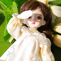 HGFDSA 1/6 BJD Doll 26Cm 10.2 Inches Toy Fashion Lovely Exquisite Doll Child Send Girl Birthday Full Set of Dolls