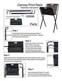 Creative Mark Folding Canvas Print Rack - Artist Gallery Portable Display Rack for Posters, Artwork, Prints, Canvas, Panels, Galleries, Studios & Storage - Jumbo