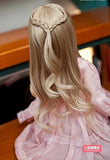 BJD Doll Hair Wig 9-10 inch 22-24cm Brown 1/3 SD DZ DOD LUTS Perma-long plaits
