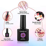 Gel Nail Polish Kit 8 Colors Long lasting Soak Off LED Nail Gel Polish Set 10ml Each Bottle for Nail Salon Home DIY