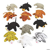 25 Pack Mini Zoo Plush Animal Set, Jungle Animal Plush Toys Great for Jungle Theme Party Supplies Puppy Party Plus, Party Favors, Giveaways