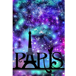 DIY 5D Diamond Painting by Numbers Kits, Colorful Paris Eiffel Tower, Full Drill Rhinestones Paint with Diamonds Crystal Diamond Art (Paris)