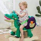 labebe Child Rocking Horse Toy, Stuffed Animal Rocker, Green Crocodile Plush Rocker Toy for Kid 1-3 Years, Wooden Rocking Horse Chair/Child Rocking Toy/Outdoor Rocking Horse/Rocker/Animal Ride on