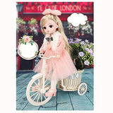 30cm Beautiful Princess Dollwith Clothes1/6 B J D Doll Cute and Delicate3 D Eyes Brown Hair New Toyfor Girls