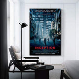 Nuisx Inception Classic Movie Movie Poster Printing Posters The Fine Arts Canvas Art Prints Poster Bedroom Wall Mural Modern Family Home Decor 12x18inch(30x45cm)