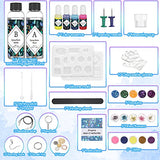 Anpro Epoxy Resin Kits for Beginners, DIY Tools with Resin molds Silicone,Resin Pigment, Resin Keychain kit,Resin Glitter, Sequins, Measuring Cup, and Other Accessories for Jewellery Making, Art