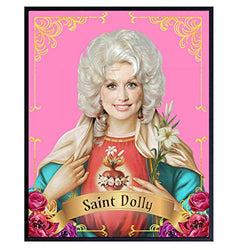 Dolly Parton Poster - Dolly Parton Gifts - Wall Art Decor for Women, Country Music, Nashville Fans, Wife, Her, Daughter - Picture for Girls Bedroom, Teens Room - 8x10 Cute Home Decoration