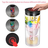 Preserved Real Rose Eternal Flower with LED Night Lights Gift for Women Girls on Birthday,