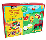 Pebeo 635806 Studio Tactilcolor Art Paint Kit, 10 x 20ml