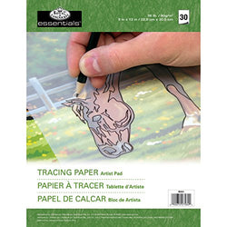 Royal Langnickel 30-Sheet Tracing Essentials Artist Paper Pad, 9-Inch by 12-Inch
