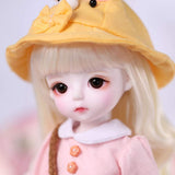 MLyzhe 1/6 BJD Doll 26cm Ball Jointed Dolls Action Full Set Figure, Doll with Skirt Wig Shoes and Accessories