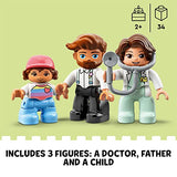 LEGO DUPLO Rescue Doctor Visit 10968 Educational Building Toy; Medical Clinic Playset for Preschooler Kids Aged 2+ (34 Pieces)