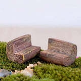 N/ hfjeigbeujfg Miniature Fairy Garden Fashion Mini Chair Sofa Fairy Garden Bench Model Miniature Doll House Decor