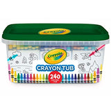 Crayola 240 Crayons, Bulk Crayon Set, 2 of Each Color, Gift for Kids, Ages 3, 4, 5, 6, 7 & Construction Paper, 240 Count, 2-Pack (total 480 count)