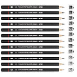 Professional Drawing Sketching Pencil Set - 12 Pieces Drawing Art Pencils (8B - 2H) Graphite Shading Pencils for Beginners & Pro Artists