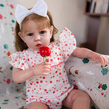 Rebornova Reborn Baby Dolls with Soft Body Lifelike Realistic Girl Doll 20 Inch Best Birthday Gift Set