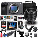 Sony FX3 Full-Frame Cinema Camera (Body Only) (ILME-FX3) + Sony FE C 16-35mm T3.1 G Lens + 4K Monitor + Pro Headphones + Pro Mic + 128GB Memory Card + Corel Photo Software + More (Renewed)