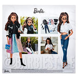 Barbie Signature @BarbieStyle Fully Posable Fashion Doll (Brunette) with 2 Tops, Skirt, Jeans, Jacket, 2 Pairs of Shoes & Accessories, Gift for Collectors