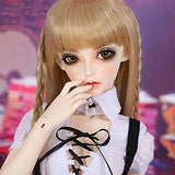 MEESock Fashion Girl BJD Doll 1/3 55CM 21.6 Inch Ball Joints SD Dolls Cosplay Dolls with Clothes Shoes Wigs Makeup DIY Toys Best Gift