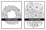 100 Flowers: An Adult Coloring Book with Bouquets, Wreaths, Swirls, Patterns, Decorations, Inspirational Designs, and Much More!