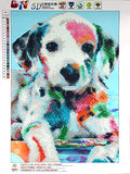 Yisinga 5d Diamond Painting kit for Adults Partial Drill Paint with Diamonds DIY Diamond Painting Animals for Kids Diamond Cross Stitch Art Craft Painting Canvas Kits for Home Decor Dog
