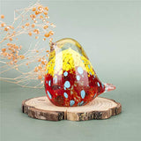 Art Glass Bird Figurine Handmade Blown Glass Crystal Paper Weight Christmas Birthday Gift Home Table Ornament Decor (N001)