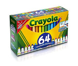 Crayola Washable Marker Set, Gift for Kids, Gel Markers, Window Markers, Broad Line Markers, 64Count & 240 Crayons, Bulk Crayon Set, 2 of Each Color, Gift for Kids, Ages 3, 4, 5, 6, 7