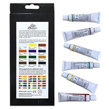 PHOENIX Watercolor Paint Set of 12 Colors x 12 ml - Non-Toxic Paints in Tubes for Kids, Students, Beginners & Artists