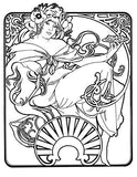 Creative Haven Art Nouveau Designs Coloring Book (Creative Haven Coloring Books)