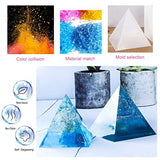 Art Epoxy Resin Crystal Clear Kit, 2 Part AB Glue Casting and Coating, 500ml (16 OZ) Total, Easy Mix 1:1 Ratio for Art and Jewelry Making