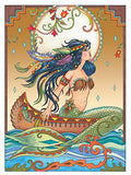 Creative Haven Magnificent Mermaids Coloring Book (Creative Haven Coloring Books)