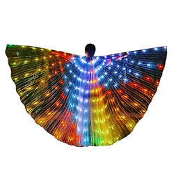 bDDeDD LED IsIs Wing , Belly Dance Wing, Glow Light Up Party Club Wear (Smart 25Color, Adult)