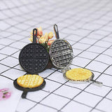 helegeSONG 1:12 Scale Dolllhouses Accessories Mini Simulation Kitchen Waffle Maker Mold Scene Model 1/12 Doll House DIY Decor A
