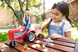 Barbie Tractor Playset with Wagon, Animals and Doll