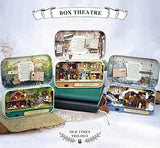 Dollhouse Miniature with Furniture, DIY Wooden Doll House Kit Box Theater Style . 1:24 Scale Creative Room Idea Best Gift for Children Friend Lover (in a Happy Corner)