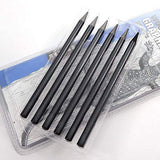 6Pcs Woodless Pencil Set Black Woodless Graphite Pencils HB, 2B, 4B, 6B, 8B and EE, Drawing Pencils for Sketching, Drawing and Shading, Gift for Artist, Hobbyist,Beginner