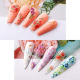 Makartt Nail Art Foil Glue Gel with Flower Starry Sky Star Foil Stickers Set Nail Transfer Tips Manicure Art DIY Nail Decoration Kit 15ML, 40PCS (4cm100cm) Stickers, Nail Curing Lamp Required