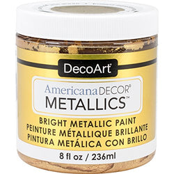 Decoart DECADMTL-36.4 Ameri Deco Mtlc 8oz 24K Gold Americana Decor Metallics 8oz 24K Gold