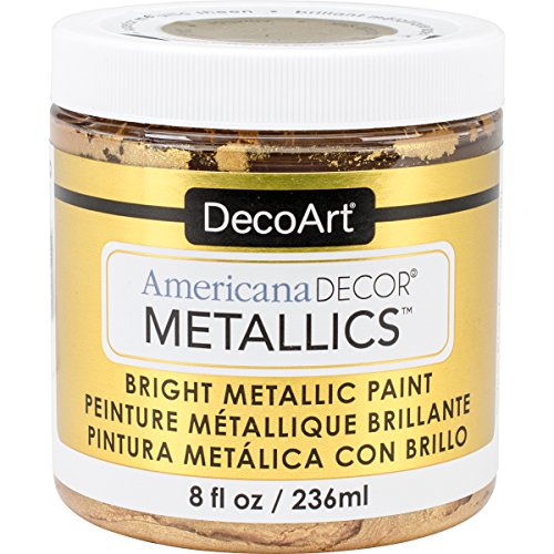 Decoart DECADMTL-36.4 Ameri Deco Mtlc 8oz 24K Gold Americana Decor Metallics 8oz 24K Gold