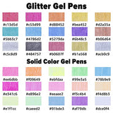 LuLuPlus Gel Pens for Adult Coloring, 60 pcs More Ink Colored Gel Markers for Coloring Books, Drawing, Doodling, Crafting, Journaling, Scrapbooking (30 Pens + 30 Refills)