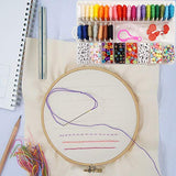 Friendship Bracelet Making Beads Kit, Letter Beads, Peirich 28 Multi-Color Embroidery Floss Over