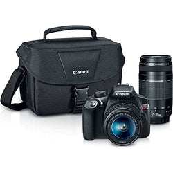 Canon EOS Rebel T6 Digital SLR Camera Kit with EF-S 18-55mm and EF 75-300mm Zoom Lenses (Black)